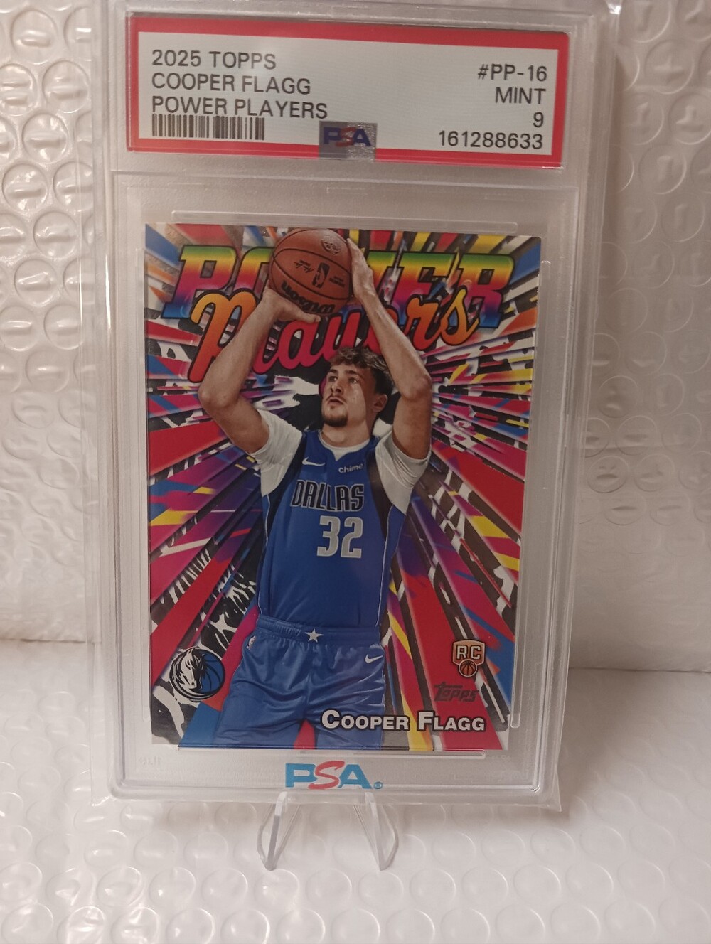 2025Topps Cooper Flagg Blue Multicolor Power Players PSA 9 MINT